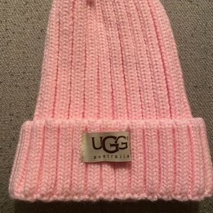 Pink ugh hat